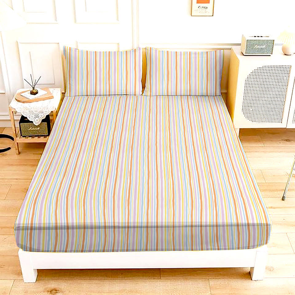 Bed Sheet Single - Colorful stripe