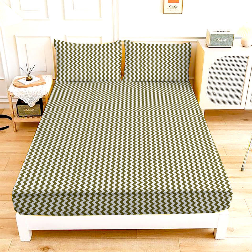 Bed Sheet Single - Zigzag